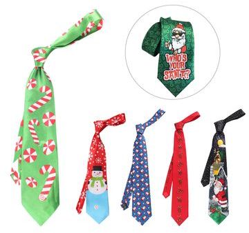 Christmas Adult Necktie - 58.3" L x 2.8" W x 1.5" Thick